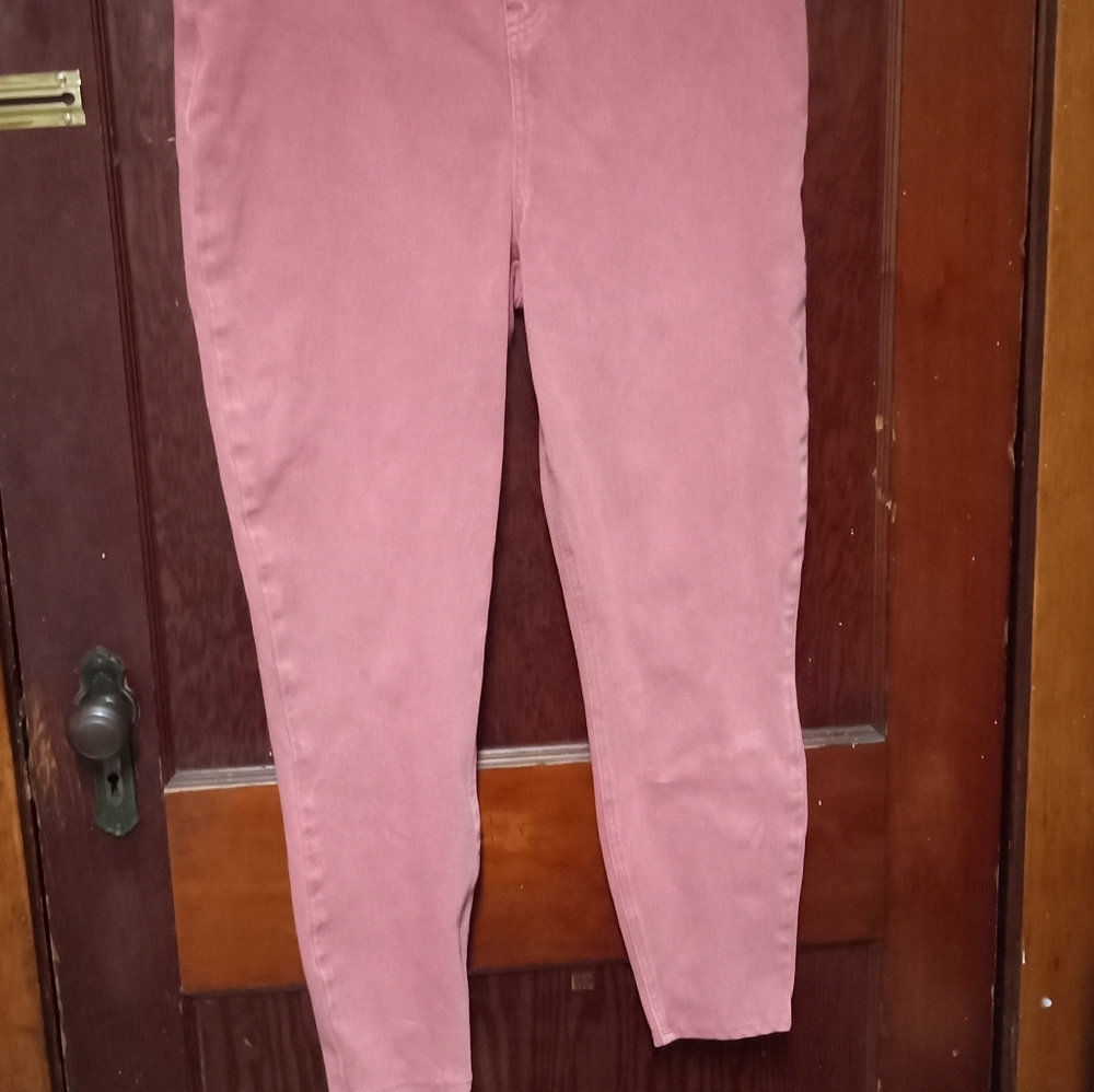 Red/pink Spanx Jean jegging 2X 36" waist 27" inseam These distressed Spa…